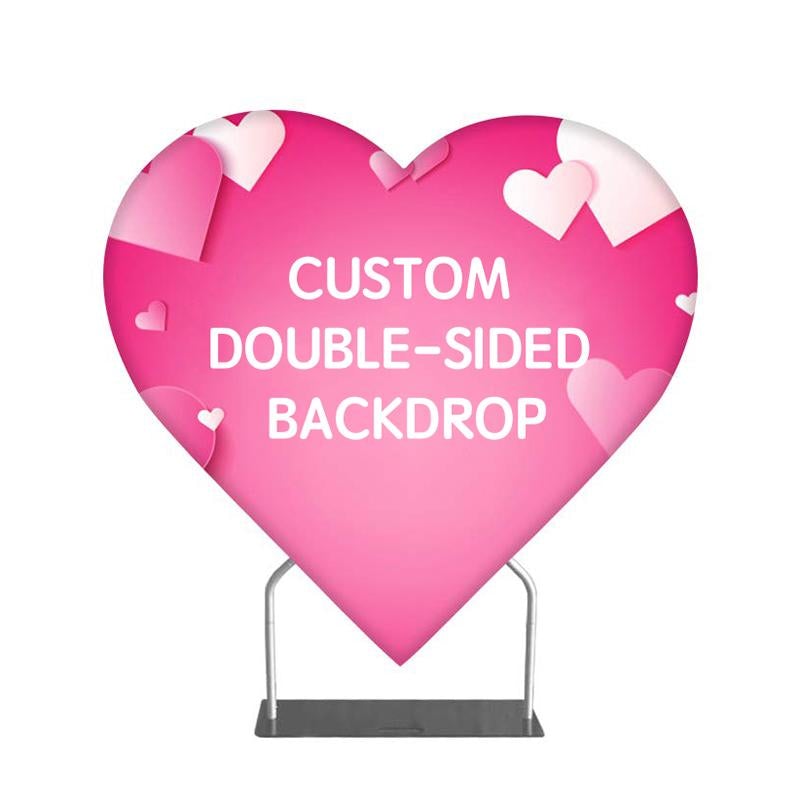 6.5ft Party & Hoop Balloon Heart Shape Loop Flower Arch Photo Booth Ba –  ubackdrop