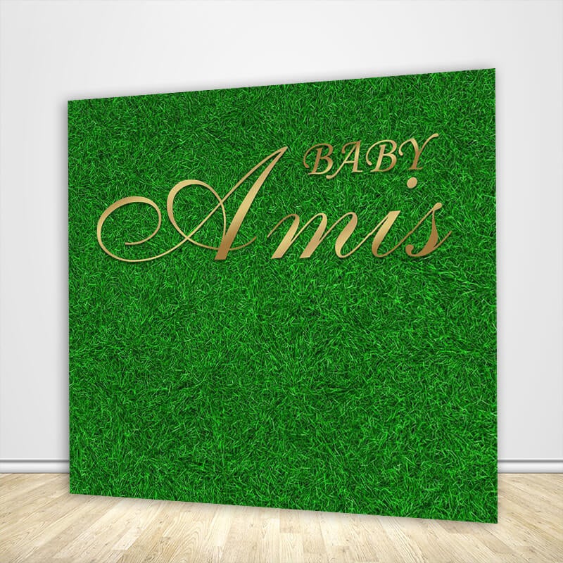 Grass Backdrop Wall Baby Shower Wedding Party Photoshoot Green Grass Backdrop-ubackdrop